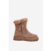 Dámské semišové boty s kožešinou Beže Hasiva (Veľkosť 36)