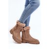 Dámské semišové boty s kožešinou Beže Hasiva (Veľkosť 36)