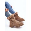 Dámské semišové boty s kožešinou Beže Hasiva (Veľkosť 36)