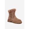 Dámské semišové boty s kožešinou Beže Hasiva (Veľkosť 36)