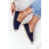 Dámske tmavomodré textilné slip-on tenisky BIG STAR, kód produktu HH274500 NAVY