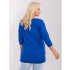 Dámska blúzka plus size tmavo-modrá RV-BZ-9116.54P