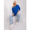 Dámska blúzka plus size tmavo-modrá RV-BZ-9116.54P