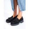 Čierne dámske mokasíny na platforme Goodin kod CCC -1- GD-XR-369B-B (Veľkosť 36)