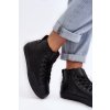 Dámské zateplené tenisky na zip černé Big Star MM274020 (Veľkosť 36)