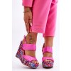 Dámske sandále na platforme ružové S-1102 PINK