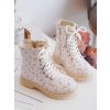 Detské zateplené botky na zips bežové dolida / 2322-1A/2A/3A BEIGE (Veľkosť 27)