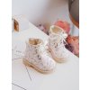 Detské zateplené botky na zips bežové dolida / 2322-1A/2A/3A BEIGE (Veľkosť 27)