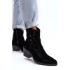 Kožené Křoví Boty S Průhledným Designem D&A SN622-20 Černá (Veľkosť 37)