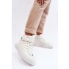 Dámske biele tenisky plošina z eko kože kód obuvi TE- CCC -01-MM274006 BIAŁY : Naše topky dnes na temu tenisky (Veľkosť 37)