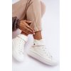 Dámske biele tenisky plošina z eko kože kód obuvi TE- CCC -01-MM274006 BIAŁY : Naše topky dnes na temu tenisky (Veľkosť 37)