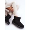 Dámské zimní boty s vyplněním z kožešiny černé Big Star MM274158 (Veľkosť 36)