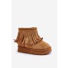 Ocieplane Botky Sněžáky Dětské s Ozdobnými Frédzlami Camel Nimia (Veľkosť 28)