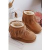 Ocieplane Botky Sněžáky Dětské s Ozdobnými Frédzlami Camel Nimia (Veľkosť 28)
