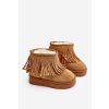 Ocieplane Botky Sněžáky Dětské s Ozdobnými Frédzlami Camel Nimia (Veľkosť 28)