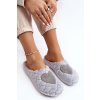 Dámské kožešinové domácí papuče Inblu EC000099 šedé (Veľkosť 36)