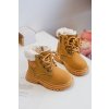 Dětské Trapery Botky Na Zip s Kožušinou Camel Marialee (Veľkosť 19)