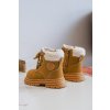 Dětské Trapery Botky Na Zip s Kožušinou Camel Marialee (Veľkosť 19)
