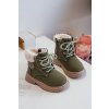 Detské členkové topánky  zelené kód obuvi 20304-1D/2D/3D GREEN (Veľkosť 20)