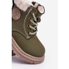 Detské členkové topánky  zelené kód obuvi 20304-1D/2D/3D GREEN (Veľkosť 20)