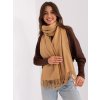 Dámsky šál farba hnedá camel Fact - naj AT-SZ-23185.73P (Farba Hnedá camel, Veľkosť ONE SIZE)