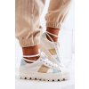 Biele dámske tenisky s textílnym zvrškom a gumovou podrážkou, kód produktu JJ274480 WHT
