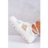 Biele dámske tenisky s textílnym zvrškom a gumovou podrážkou, kód produktu JJ274480 WHT