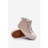 Dětské Ocieplené Tenisky Na Zip Big Star MM374012 Světle Béžové (Veľkosť 30)
