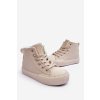 Dětské Ocieplené Tenisky Na Zip Big Star MM374012 Světle Béžové (Veľkosť 30)