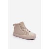 Dětské Ocieplené Tenisky Na Zip Big Star MM374012 Světle Béžové (Veľkosť 30)