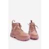 Ocieplane lakierované Detské botky big star mm374144 ružové / MM374144 RÓŻ (Veľkosť 30)