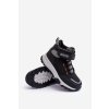 Detské členkové topánky  čierne kód obuvi KK374121 CZARNY (Veľkosť 29)