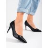 Čierne dámske lodičky na ihlovom podpätku Goodin kod CCC -1- GD-XR-501C-B (Veľkosť 36)