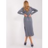 Dámske grafitovo-sive šaty na bežný deň kód produktu LK-SK-509447.75P