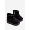 Dětské zimní boty s polstrováním na zip černé Big Star MM374100 (Veľkosť 23)