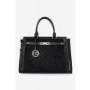 Čierna dámska kabelka z eko kože, vhodná pre formát A4, NBAG-R1710-C020 CZARNY