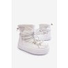 Dětské zimní boty s polstrováním šněrovací bílé Colina (Veľkosť 30)