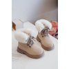Detské členkové topánky  béžové kód obuvi 20306-1C/2C/3C BEIGE (Veľkosť 36)