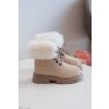 Detské členkové topánky  béžové kód obuvi 20306-1C/2C/3C BEIGE (Veľkosť 36)