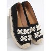 espadryle damskie z muszelkami czarne 2798 black (3)