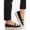 espadryle damskie z muszelkami czarne 2798 black (2)