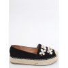 espadryle damskie z muszelkami czarne 2798 black (1)