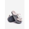 Detské papuče na tlusté podrážce králíčci šedé dasca / MB8514 LIGHT GREY (Veľkosť 32)