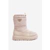Dámske snehule s hrubou gumovou podrážkou, béžové NB601 BEIGE