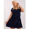 Dámske granatovo-modre šaty plus size kód produktu EM-SK-HS-21-105.12