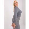 Dámsky sveter farba Tmavo-sivá kód PM-SW-PM-3006+1.11