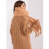 Dámsky šál farba hnedá camel Fact - naj AT-SZ-2313502.76P (Farba Hnedá camel, Veľkosť ONE SIZE)