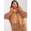 Dámsky šál farba hnedá camel Fact - naj AT-SZ-2313502.76P (Farba Hnedá camel, Veľkosť ONE SIZE)