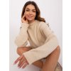 Dámske svetlo-béžove šaty pletene dizajnove kód produktu LC-SK-0568.01P
