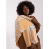 Dámsky šál farba hnedá camel Fact - naj AT-SZ-23125-1.26 (Farba Hnedá camel, Veľkosť ONE SIZE)